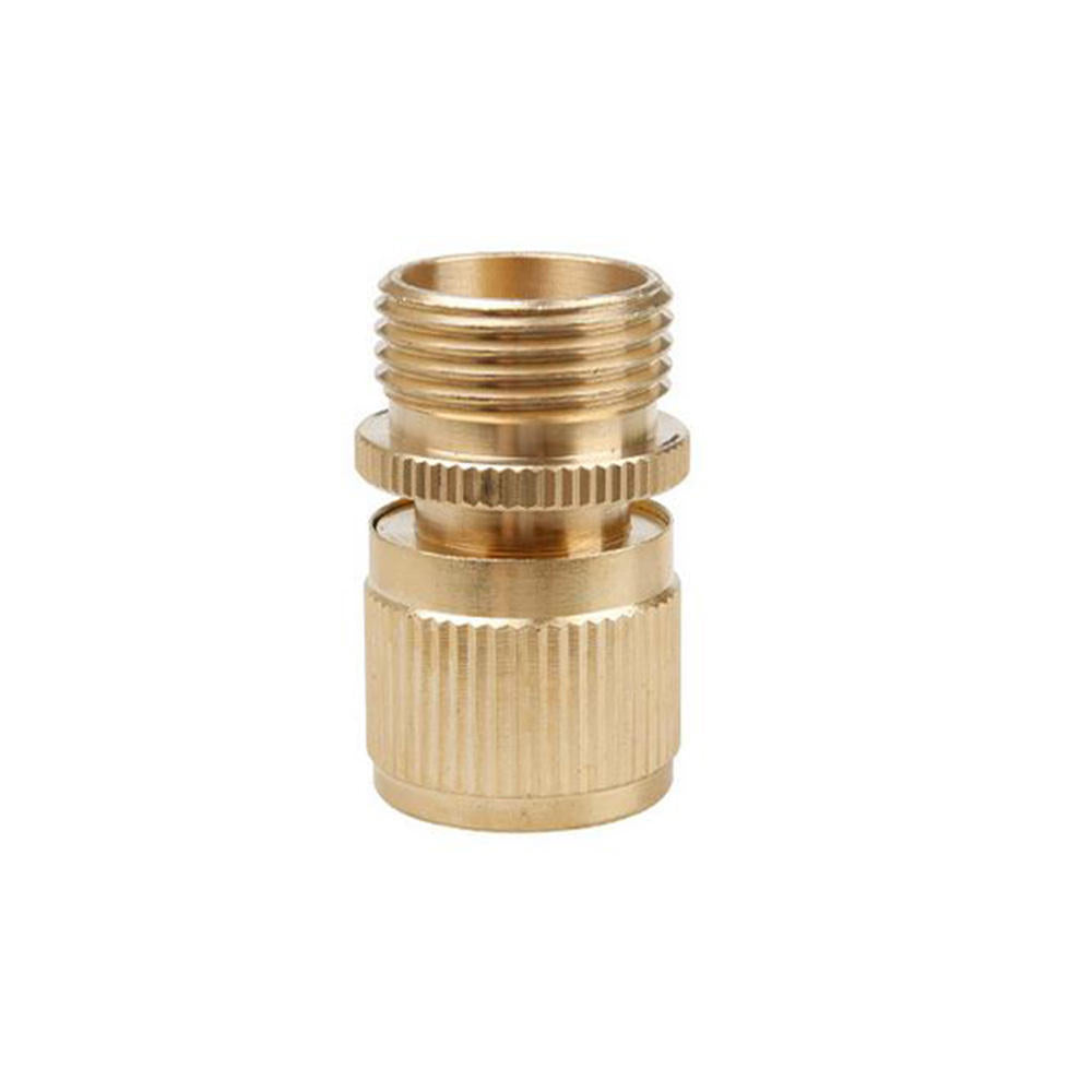 1/2'' 3/4'' Brass Male Female Connector Garden Quick Connect Adapter Water Hose Pipe Connectors Fitting Switch w/ Washers Standard Joint for Car Pressure Washing