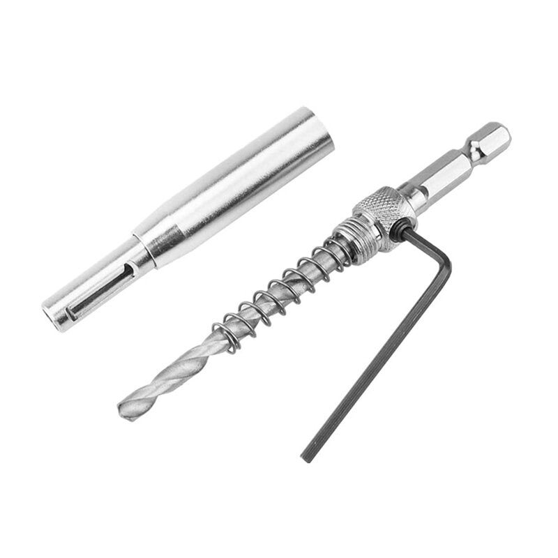 17Pcs Hinge Drill Hexagonal Shank Self-centering Drill Bit Set For Door and Window Derailment Holes