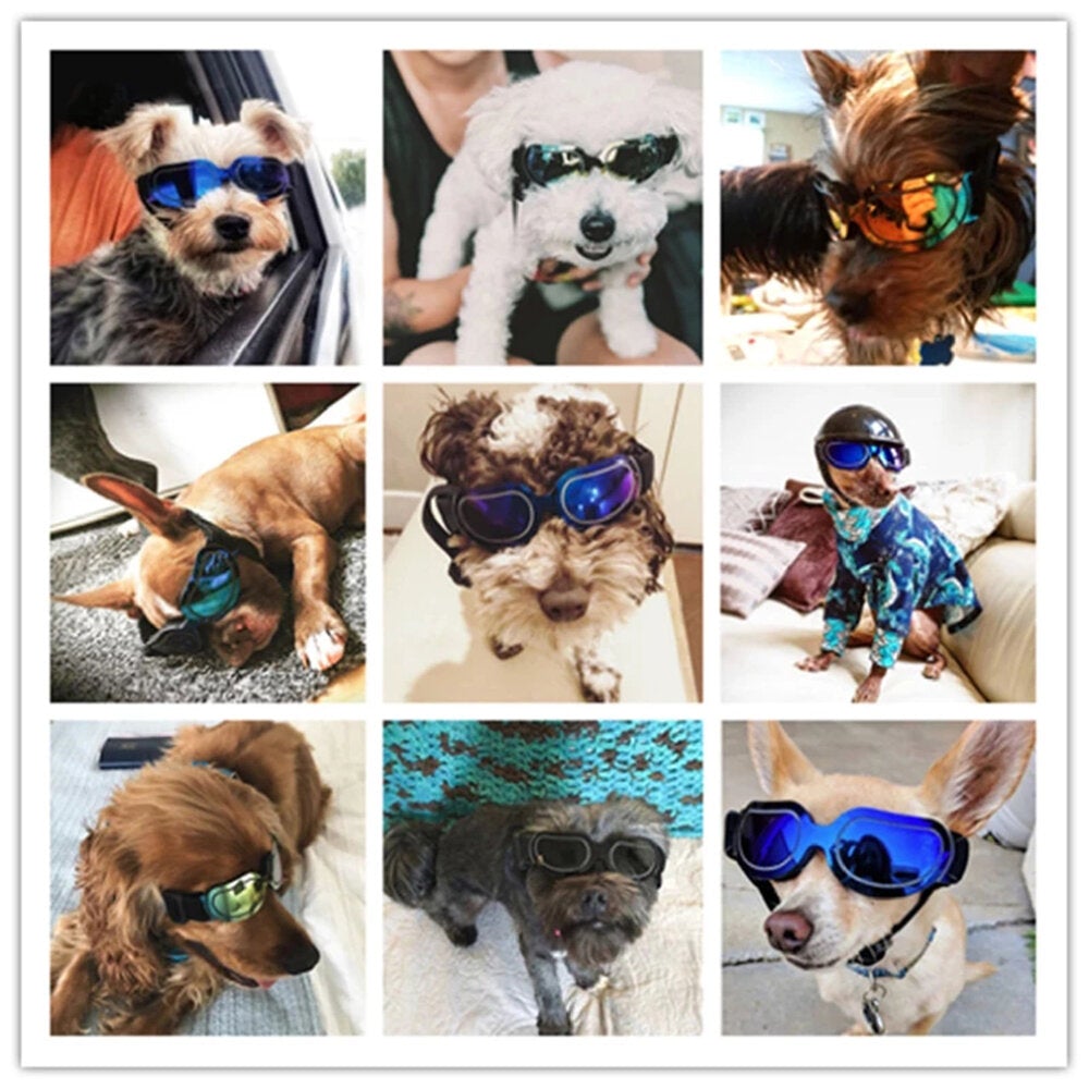 Adjustable Pet Dog Sunglasses Goggles Sun Glasses for Small Medium Large Dogs Cats Puppy Outdoor Glasses Pet Toy