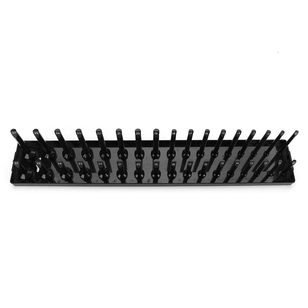 1/2 Inch Metric 34 Slot Socket Rack Storage Rail Tray Holder Shelf Organizer Machinery Parts