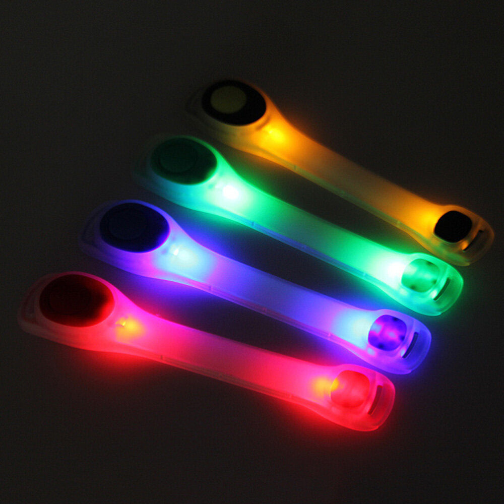 1 pc Running Arm Leg LED Light 3 Modes Adjustable Reflective Cycling Bike Sports Bracelet