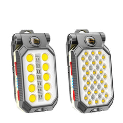 LED COB Rechargeable Magnetic Work Light Portable  Flashlight Waterproof Camping Lantern Magnet Design with Power Display