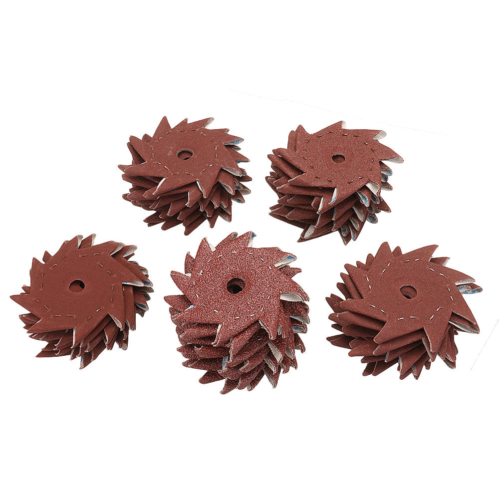 10Pcs 80/120/180/240/320 Grit Octagonal Abrasive Sandpaper Double Layer Sanding Buffing Tool