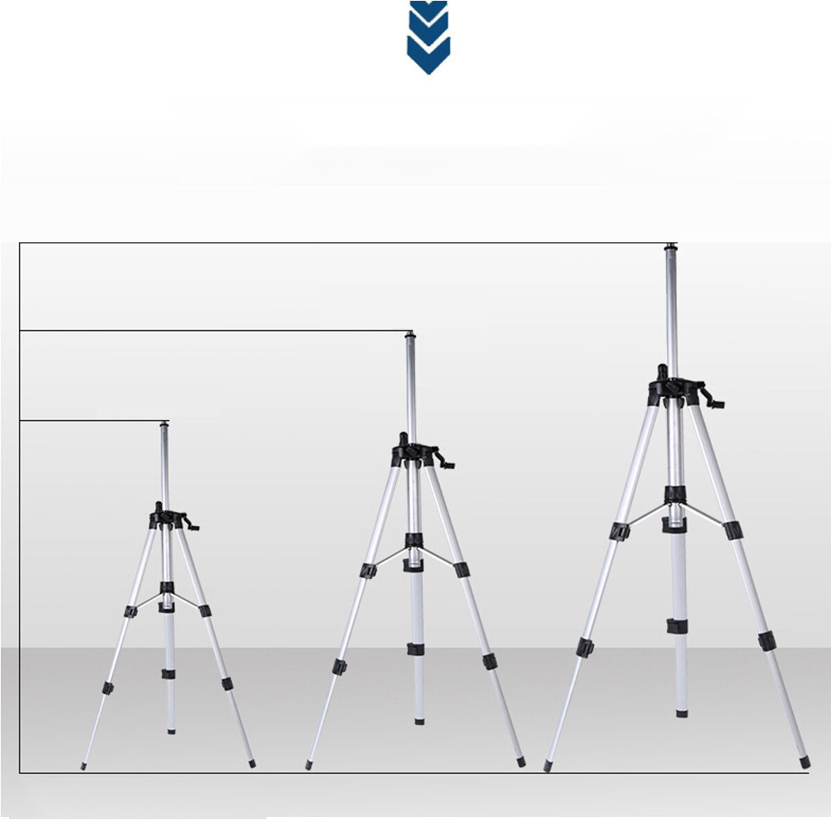 100/120/150cm Adjustable Aluminium Alloy Tripod Base Contractor For Laser Level