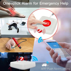 SOS Button Sensor Alarm Elderly Children Alarm Emergency Help Switch Tuya Smart Life App Remote Control