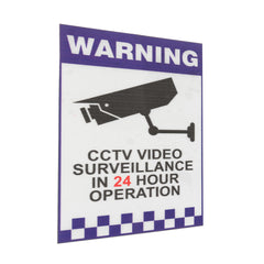 Warning CCTV Security Surveillance Camera Decal Sticker Sign 66mmx100mm Internal