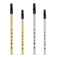 Tin Whistle Penny Whistle High C Key Brass Whistle Six-holed Woodwind Instrument For Beginner Whistler