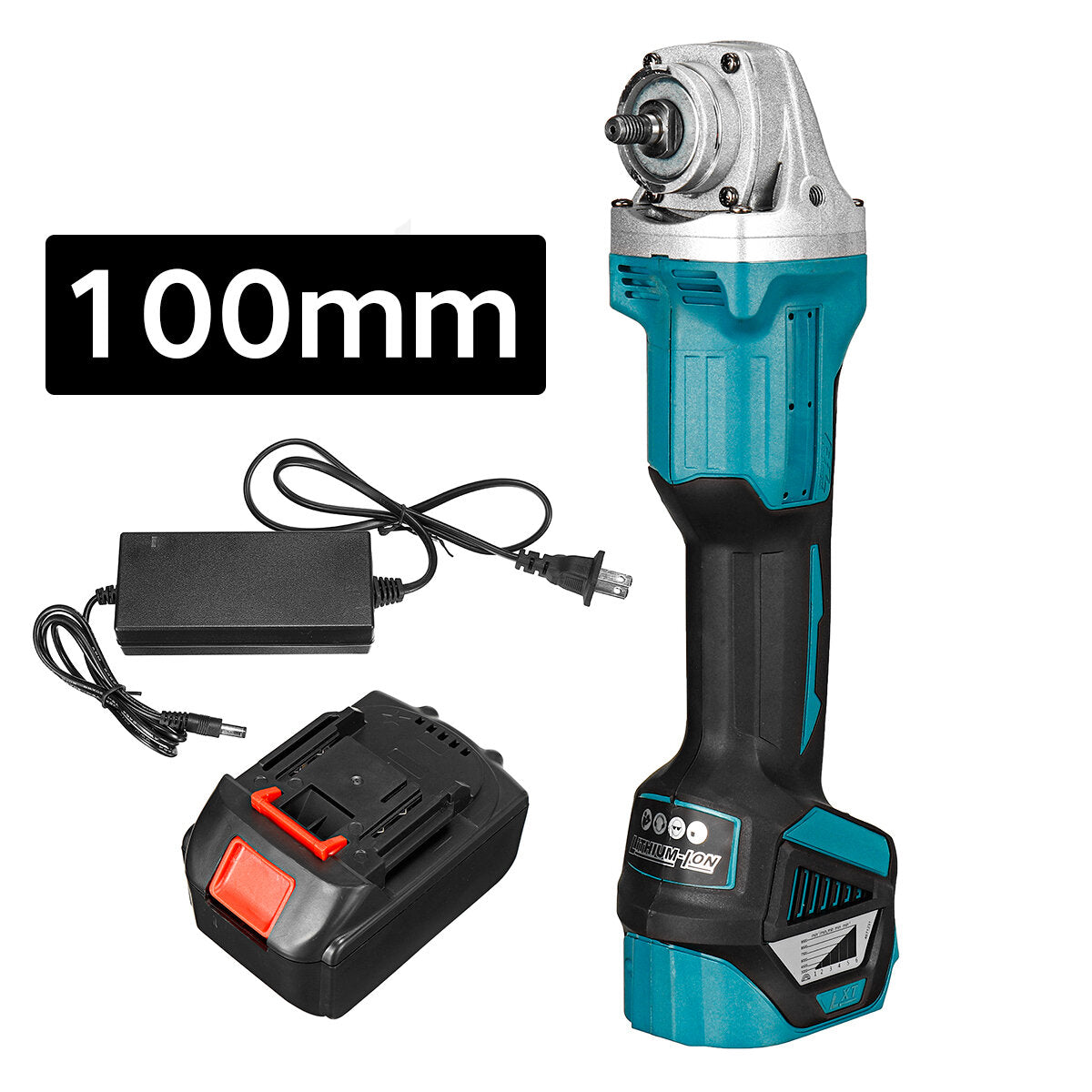 100mm Brushless Angle Grinder 6 Gear Adjustable Electric Polishing Machine W/ 1 or 2 Battery