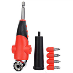 105 Degree 1/4 Inch Angle Driver Screwdriver Bit Holder with Screwdriver Bits Set