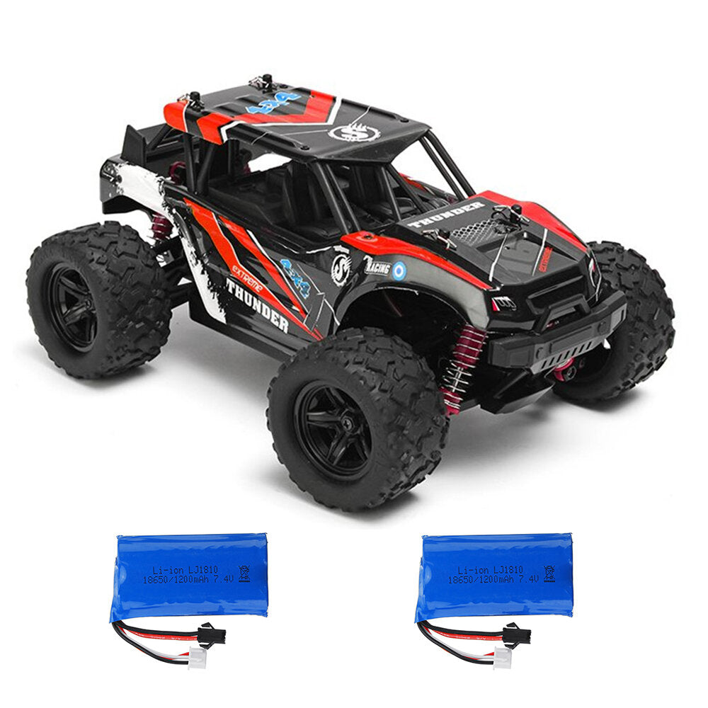 1/18 35km/h 2.4G 4CH 4WD High Speed Climber Crawler RC Car Toys Two Battery