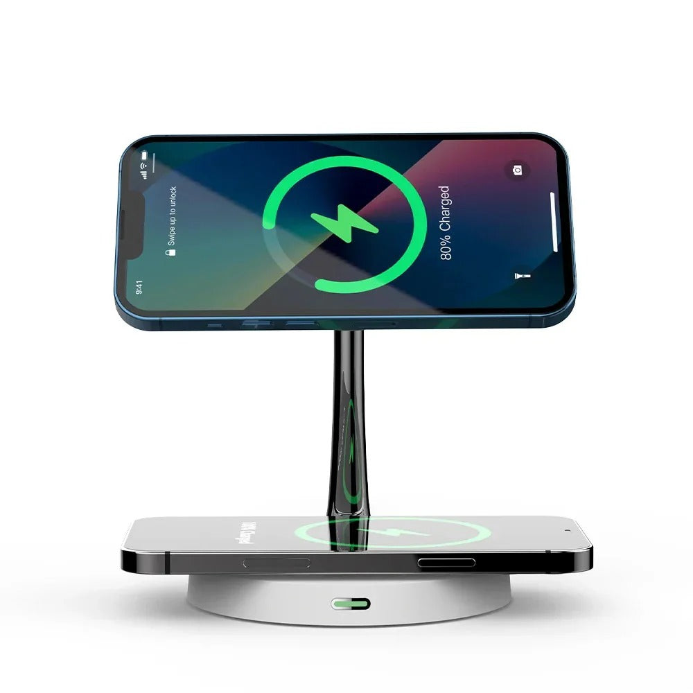 30W Magnetic Wireless Charger for iPhone 15/14/13/12 Pro Max, AirPods, Apple Watch