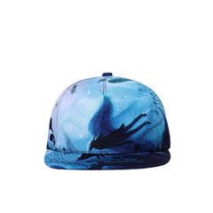 Baseball Cap Flat Brim Hat Hip-Hop Men Women Adjustable Cycling Bike Bicycle Hat