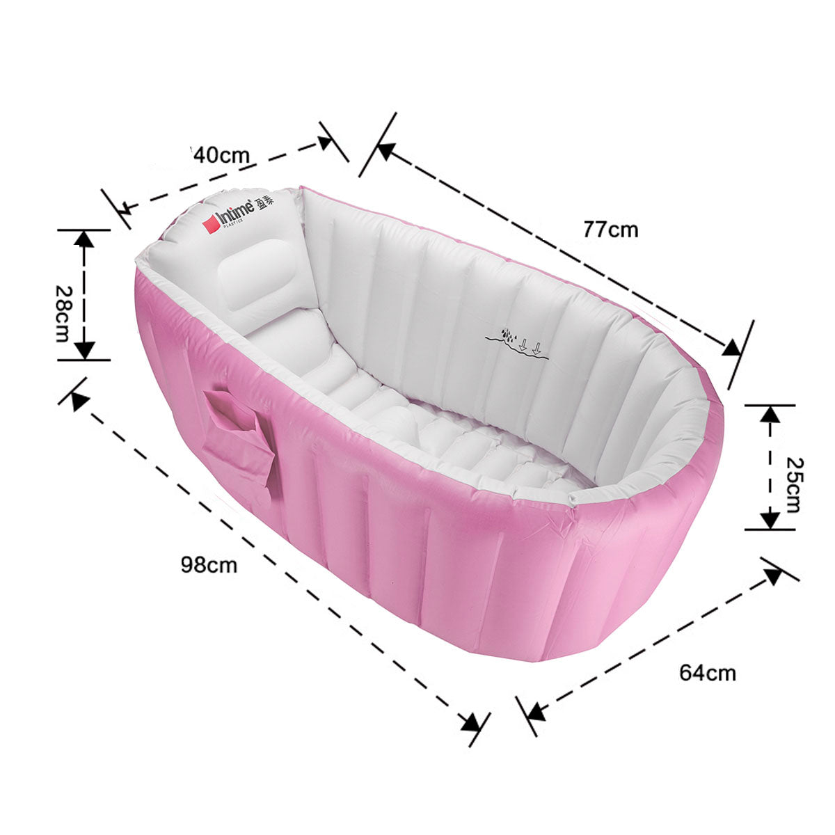 Portable Baby Inflatable Bathtub Thickening Folding Washbowl Tub