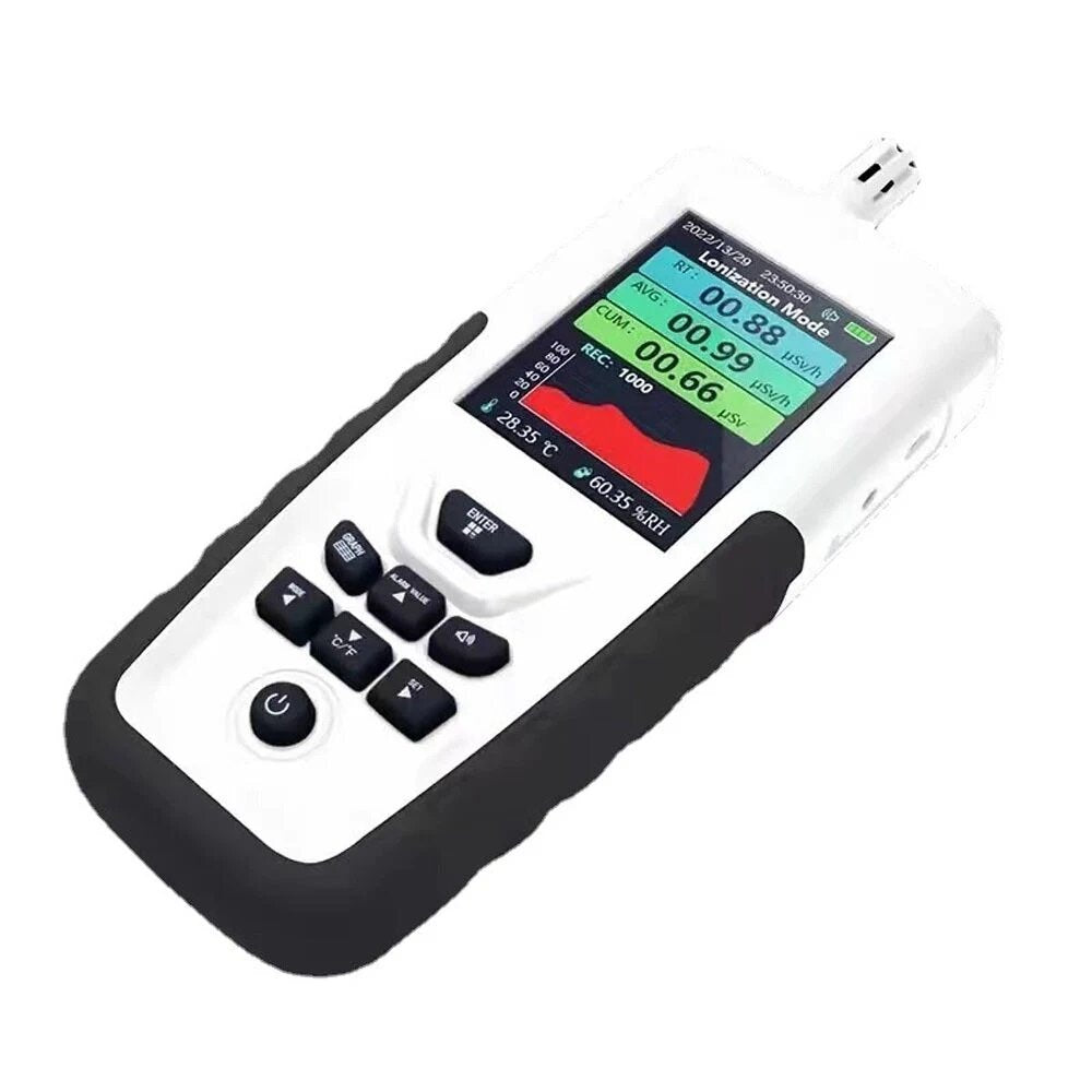 3.2inch LCD Backlight Display Multi-functional Nuclear Radiation X  Rays Tester Electromagnetic Radiation Detection Device Real Time Monitoring Support 999 Data Record with Sound Alarm Function