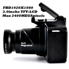 18x HD Digital Mirrorless Camera 1080p with 3.0 Inch LCD Screen and TF Card Slot