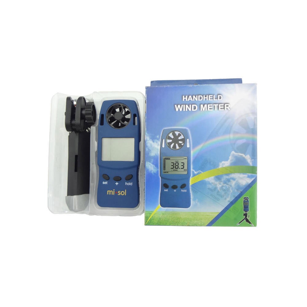 1 UNIT Of Weather Station Handheld Anemometer With Tripod Wind Speed Wind Chill Thermometer
