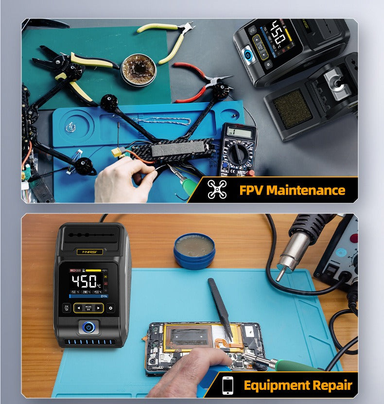 Intelnt 200W Temperature-Controlled Soldering Station - High Performance Electric Iron