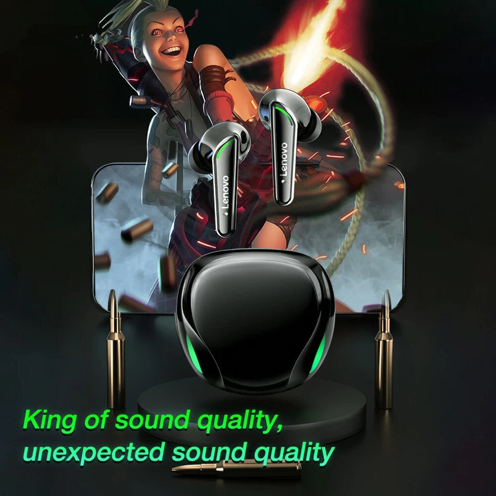bluetooth 5.1 Headphones TWS Gaming Earphone Low Latency HiFi Stereo Wireless Earbuds Touch Control Headset With Mic