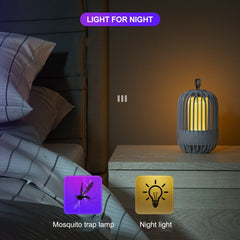 Battery-Powered Mosquito Killer Lamp - Electric Zapper & Night Light