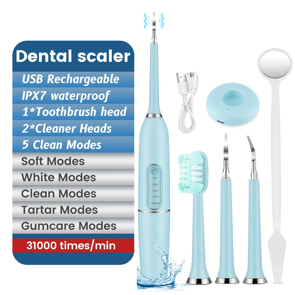 Adult Electric Toothbrush - IPX7 Waterproof Auto-Clean with Whitening Mode