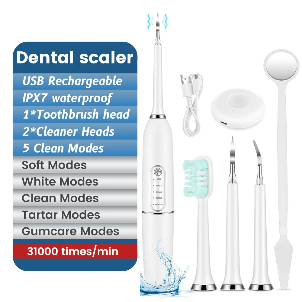 Adult Electric Toothbrush - IPX7 Waterproof Auto-Clean with Whitening Mode