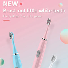 Couple's Electric Toothbrush Set - IPX6 Waterproof, Soft Bristles, Battery Powered