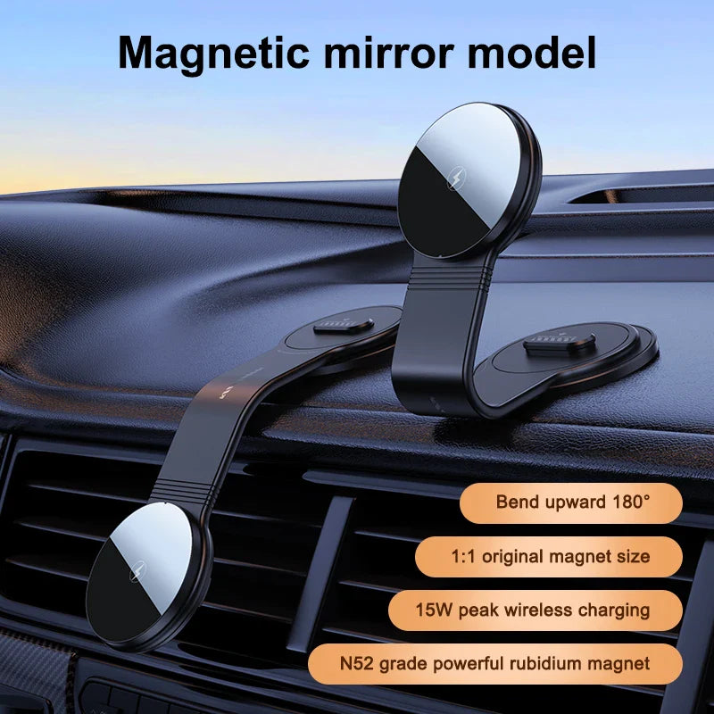 MagSafe Car Mount Charger 15W Wireless Magnetic Phone Holder for iPhone