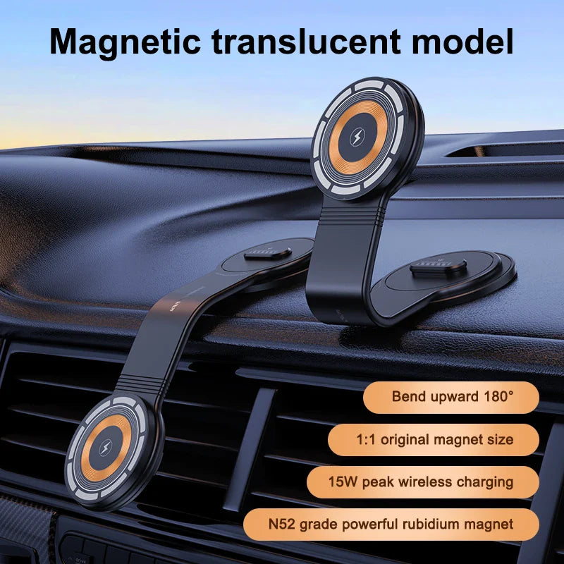 MagSafe Car Mount Charger 15W Wireless Magnetic Phone Holder for iPhone