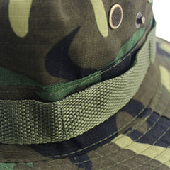 Fashion Military Camouflage Bucket Hats Jungle Camo Fisherman Hat with Wide Brim Sun Fishing Bucket Hat Camping Caps Cotton Caps