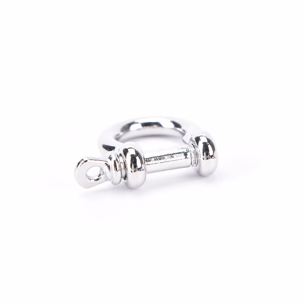 Anchor Shackle Screw Pin For Outdoor Camping Survival Rope Bracelets O-Shaped Stainless Steel Shackle Buckle