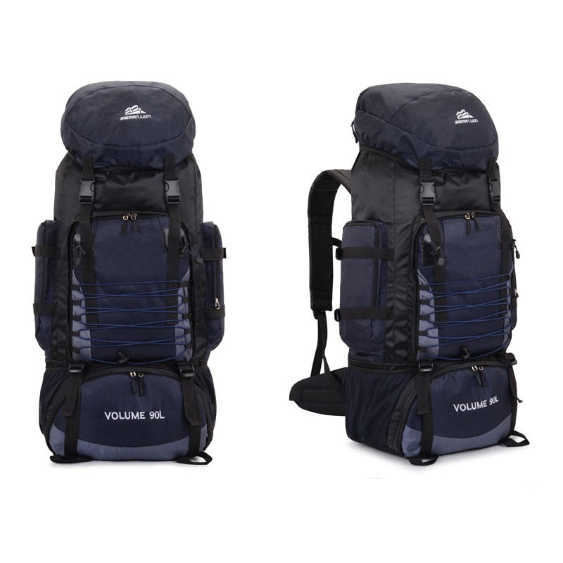 90L Large Capacity Outdoor Backpack Waterproof Mountaineering Camping Trekking Hiking Backpack Rucksack Travel Sport Bag