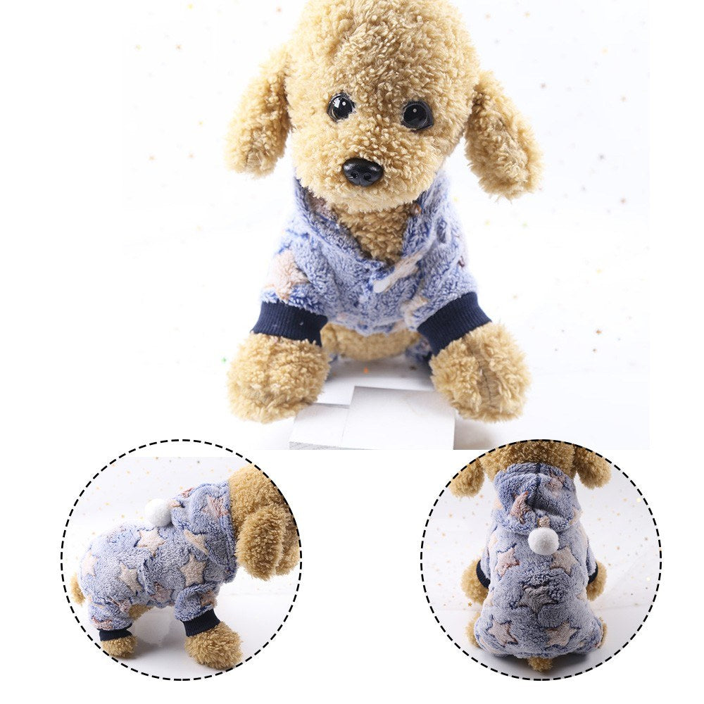 Autumn Winter Dog HoodieCute Sweater,Warm Pet Outfits Clothes