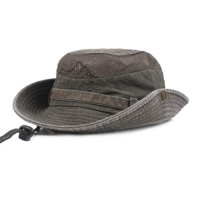 Hiking Hat Men Wide Brim Foldable Cap Summer Hat Sun Protection Hunting Hat Hiking Fishing Camping Outdoor Sport Caps