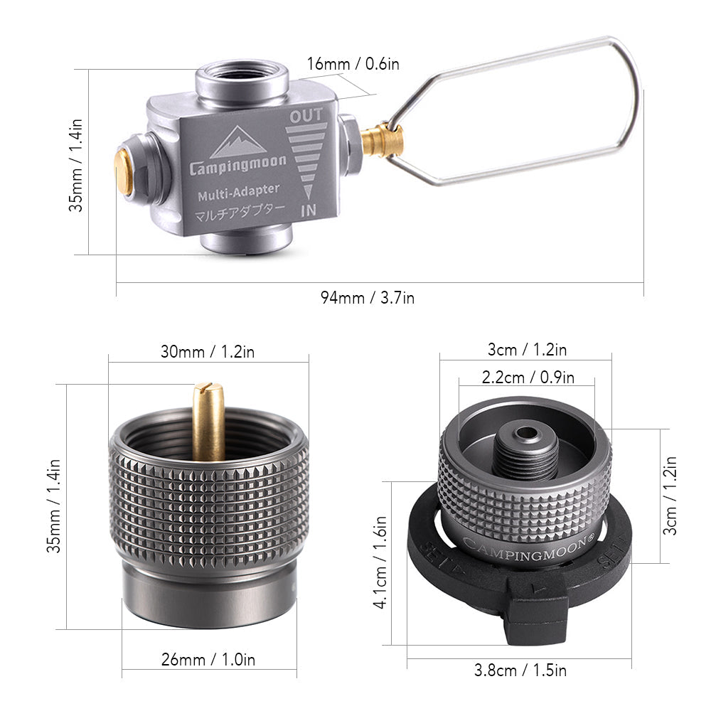 Gas Stove Adapter Gas Save with Butane Adapter Camping Stove Refill Adapter Butane Converter for Camping Backpacking Hiking