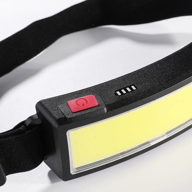 Trend Cob Headlights Outdoor Household Portable LED Headlight with Built-in 1200mah Battery USB Rechargeable Head Lamp