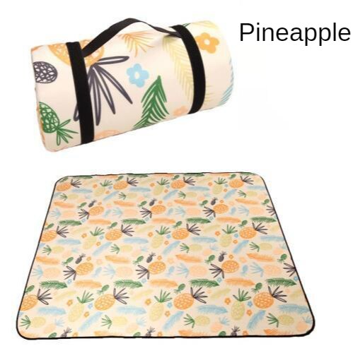 Folding Camping Mat Outdoor Beach Picnic Nation Style Printed Thicken Sleeping Camping Pad Mat Moistureproof Plaid Blanket