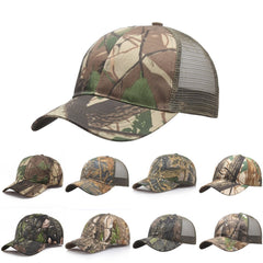 Men Camouflage Military Adjustable Hat Camo Hunting Fishing Army Baseball Cap UV Protection Outdoor Camping Hunting Jogging