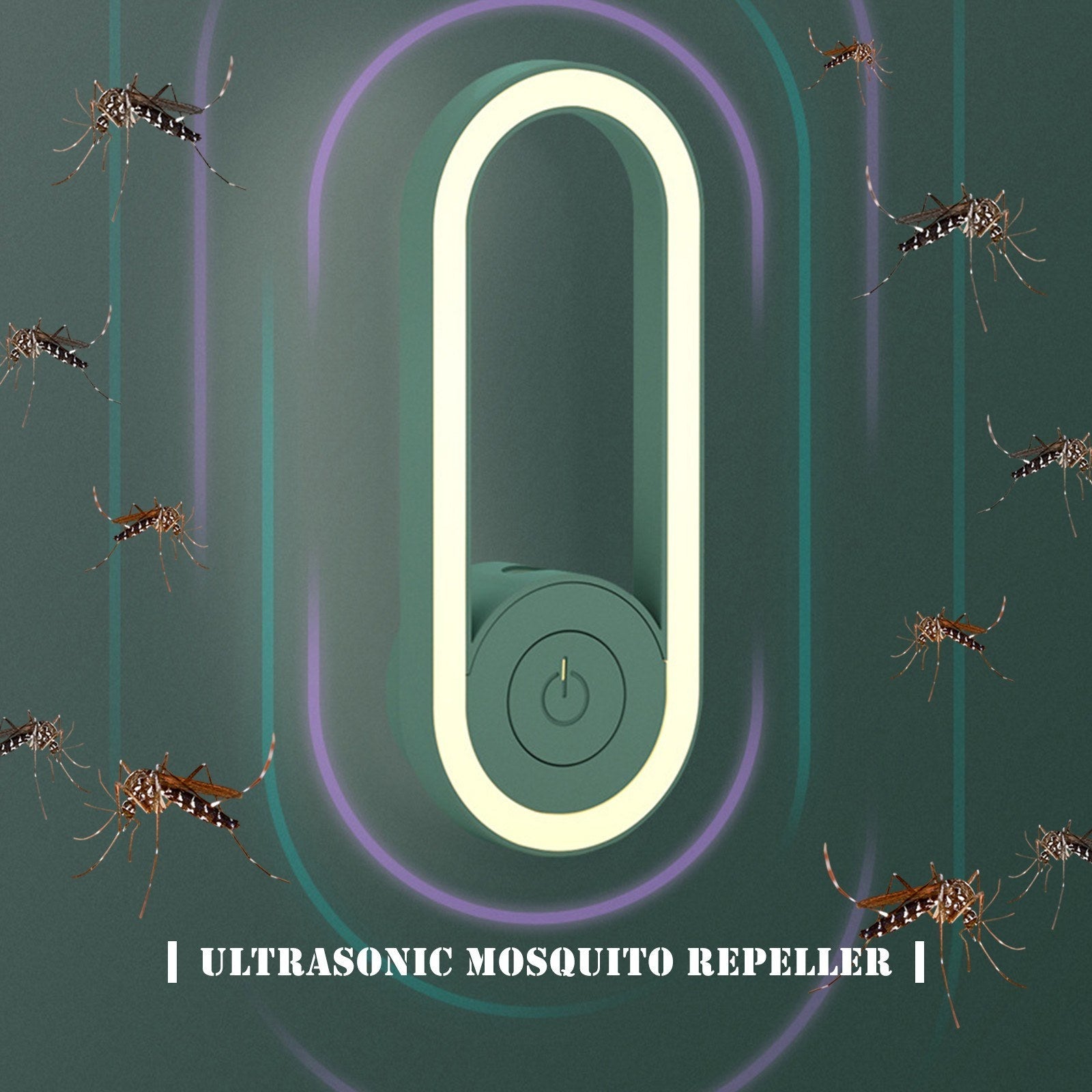 Ultrasonic Non-Toxic Electric Mosquito Repeller with LED Light