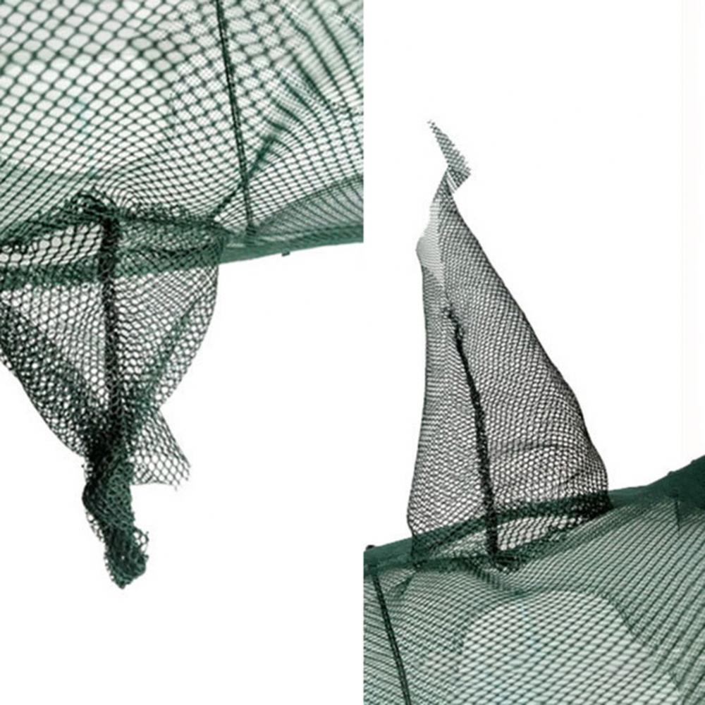 4-20 Holes Automatic Fishing Net Shrimp Cage Nylon Mesh Foldable Crab Fish Trap