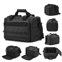 Tactical Range Bag Molle System 600D Waterproof Gun Shooting Pistol Case Pack Khaki Hunting Accessories Tools Sling Bag Camping