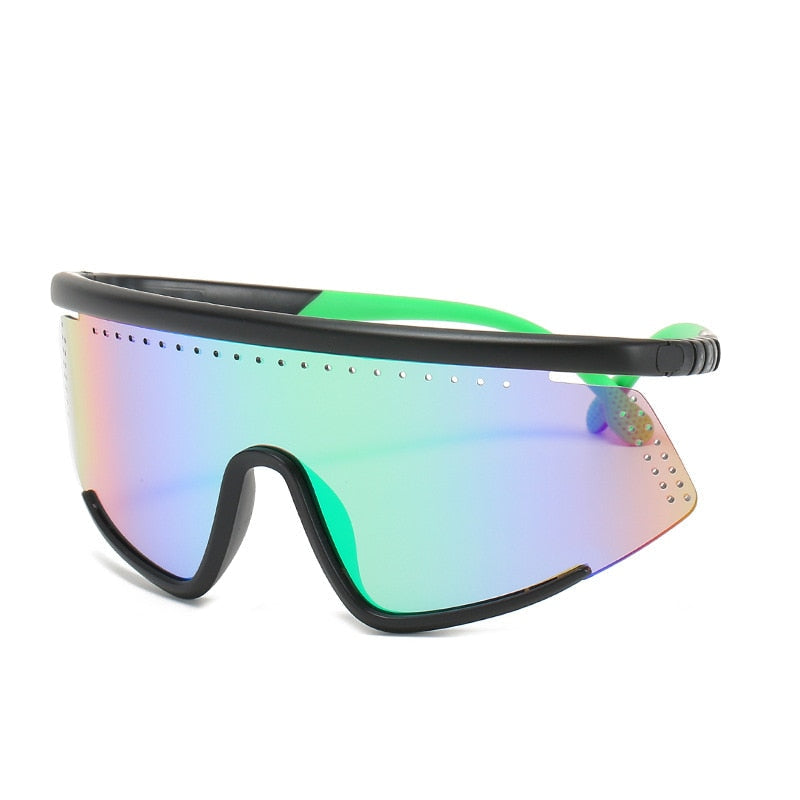 Sports Sunglasses Large Frame Colorful Film Cycling Ski Goggles Silicone Leg Goggles Camping Hiking Cycling Glasses