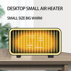 Space Heater 800W PTC Ceramic Low Noise Fast Heating Portable Heater Fan with 30 Degrees Tip-Over and Overheat Protection