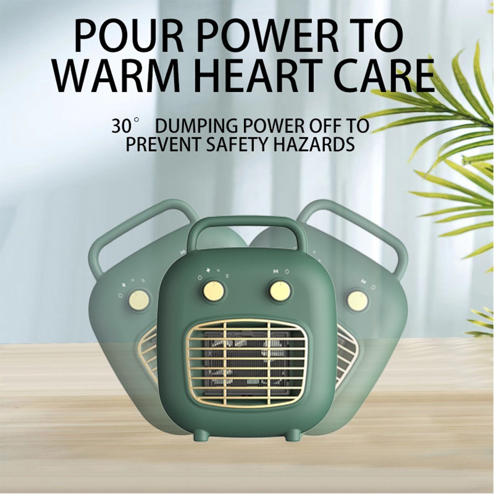 Space Heater 800W PTC Ceramic 6-8m Human Sensor Low Noise Fast Heating Portable Heater Fan