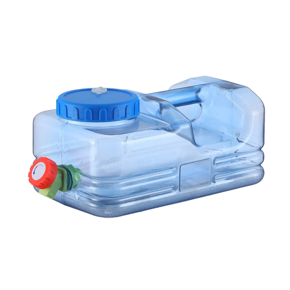 Capacity Outdoor Water Bucket Portable Cube Water Container with Faucet Outdoor Hiking Picnic Camping Water Tank