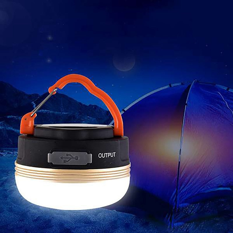LED Camping Lantern Rechargeable Mini Rechargeable Tent Light USB Rechargeable For Emergency Outdoor Power Outage Hiking