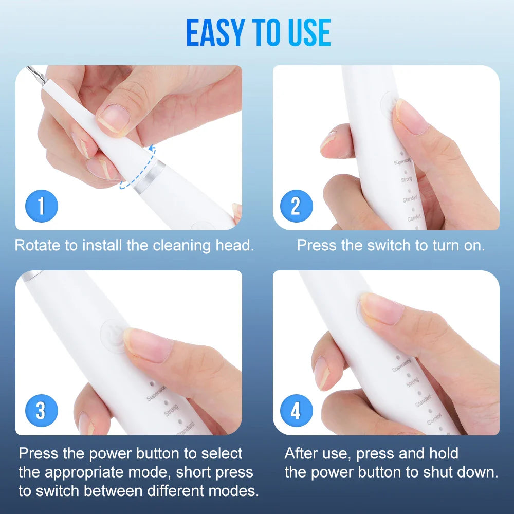 Electric Tartar Remover & Dental Scaler - USB Rechargeable Calculus Cleaning Tool