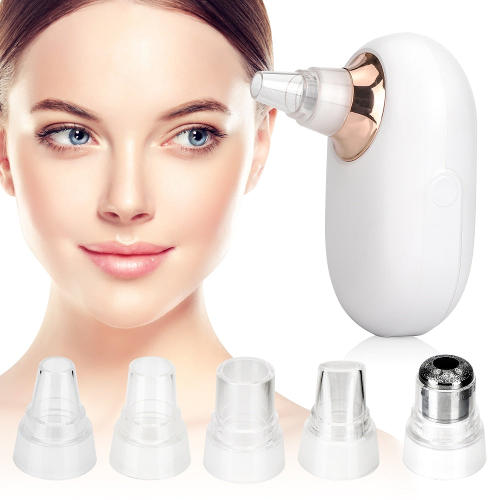 Face Pore Cleaner Remover Blackhead Skin Vacuum Acne Suction Extractor