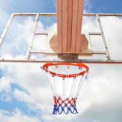 Basketball Net All-Weather Basketball Net Tri-Color Basketball Hoop Net Powered Basketball Hoop Basket Rim Net