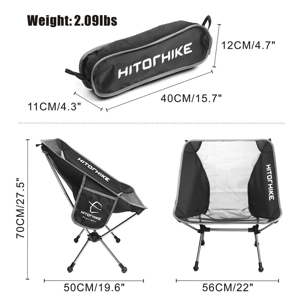 Travel Ultralight Folding Chair Superhard High Load Outdoor Camping Portable Beach Hiking Picnic Seat Fishing Chair