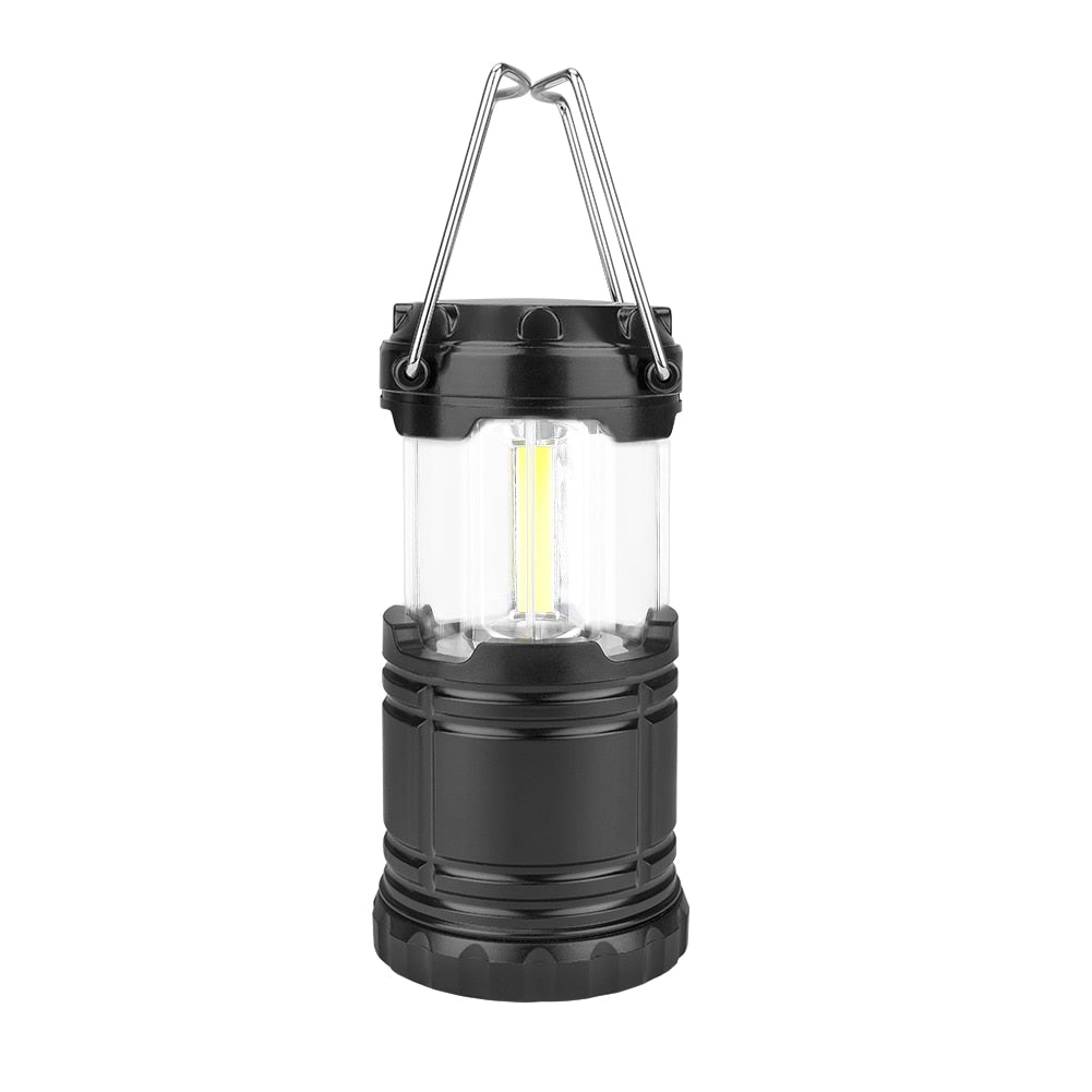 Mini 3*COB Tent Lamp LED Portable Lantern TelescopicTorch Camping Lamp Waterproof Emergency Light Powered By 3*AAA Working Light
